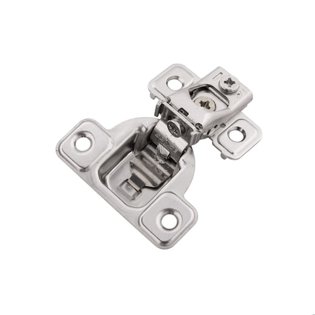 Hickory Hardware Hinge Concealed 1/2 Inch Overlay Face Frame Self-Close Polished Nickel Finish, 2PK HH075217-14